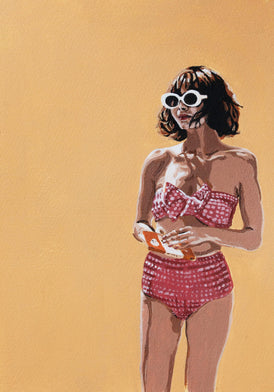 Phil Bower, Soulful Sun Reading - Original Painting