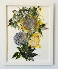 Jenny Brown, Street Sunflowers - Original Collage