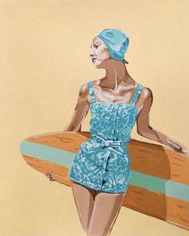 Phil Bower, Summer Surf Styling - Original Painting