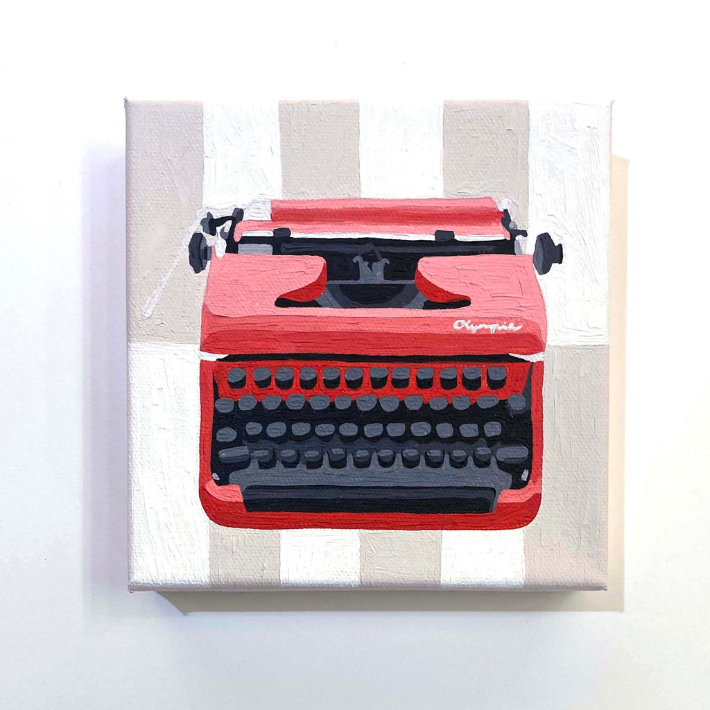 Tara Barr original art typewriter paintings
