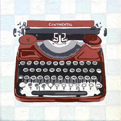 Tara Barr original art typewriter paintings
