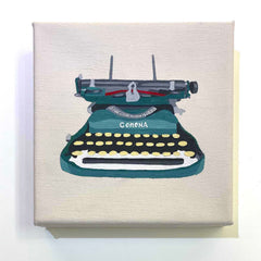 Tara Barr original art typewriter paintings