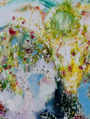 Piya Samant, Cerezas - Pintura Original