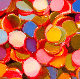 Ingrid V. Wells, The Practice of Happiness - Original Painting