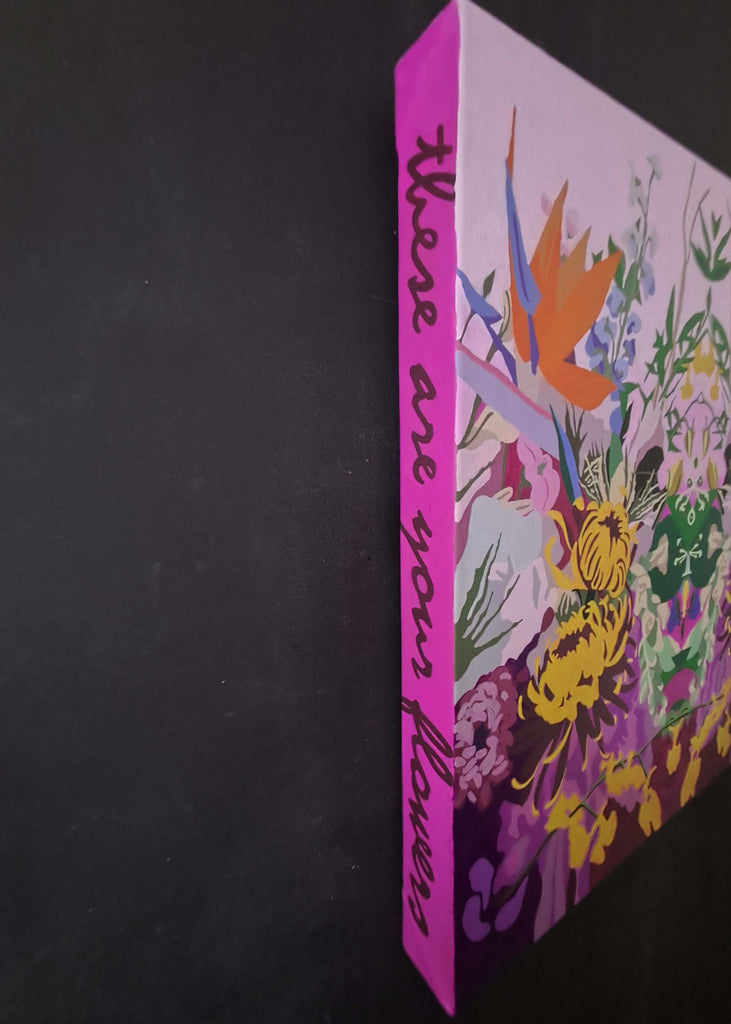 Simone Bailey Campbell, These are your flowers in Sweet Joy - Original Painting