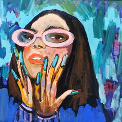 Winibey López, Overflowing Beauty - Original Painting