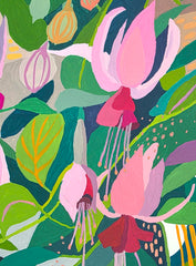 Jin Chyung, Twilight Fuchsia - Original Painting