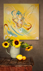 Michael Carini, Van Gogh's Sunflower Paradise - Original Painting