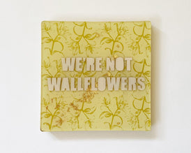Emily Mullet, Wallpaper Flowers - Green - Original Art