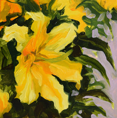 Chloe McEldowney, Yellow Lily - Original Painting