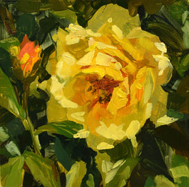 Chloe McEldowney, Yellow Rose - Original Painting