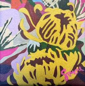 Simone Bailey Campbell, Pink Joy Mini No. 8 - Original Painting