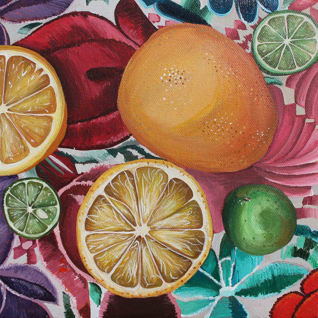 Alejandra Morales Garza realism art fruit painting for sale