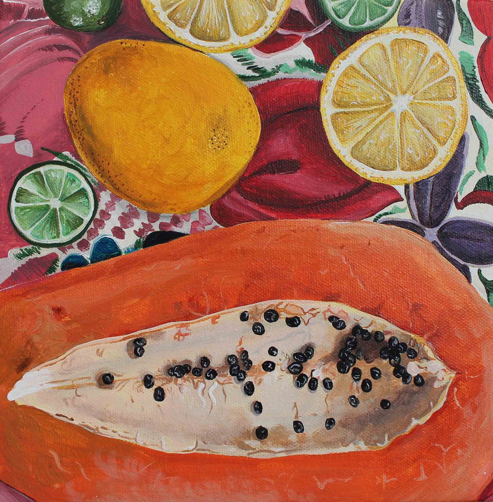 Alejandra Morales Garza realism art fruit painting for sale