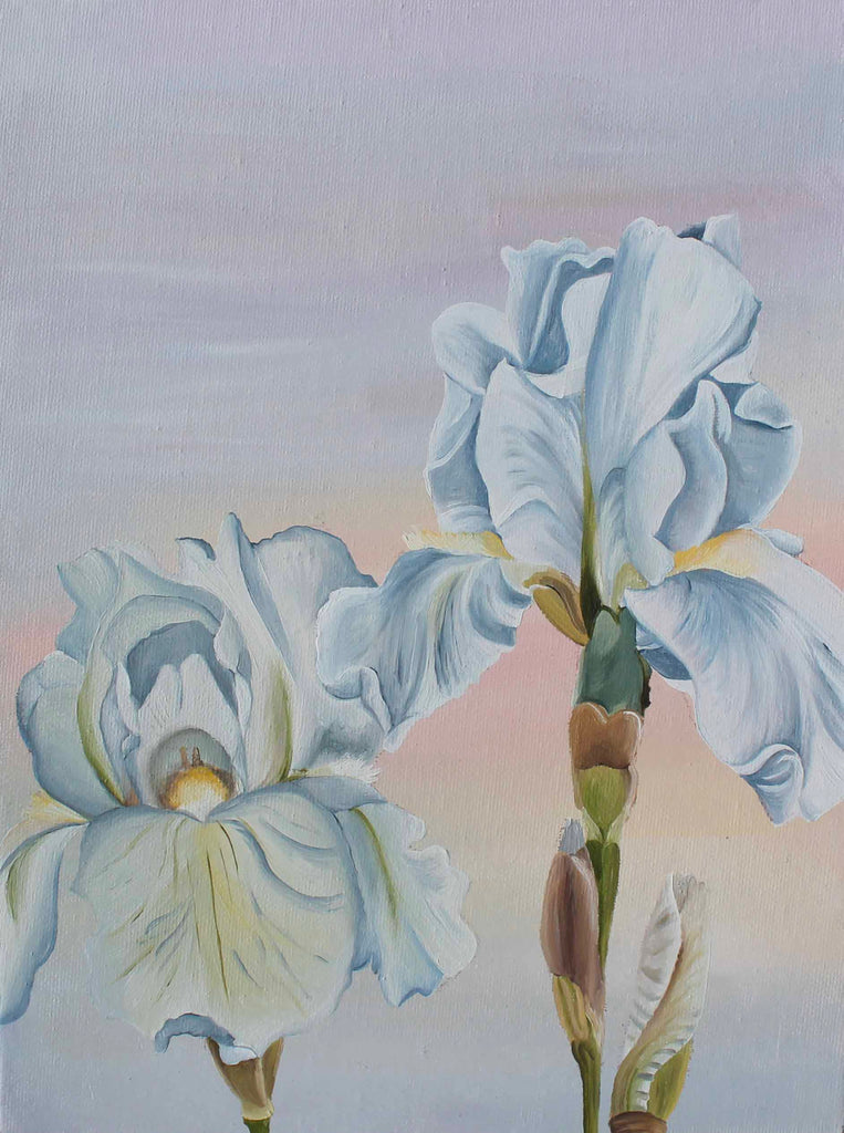 Alejandra Morales Garza realism art floral painting for sale