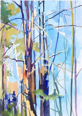 Bri Custer Abstract Gouache Landscape Artist