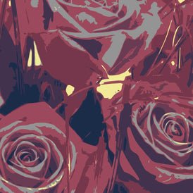 Naomi Arbuthnot, Rose Study - Limited Edition Silk Screen Print