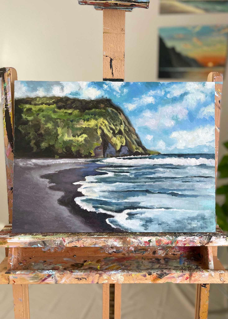 Piya Samant beach art painting