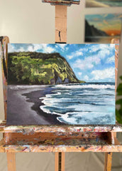 Piya Samant beach art painting