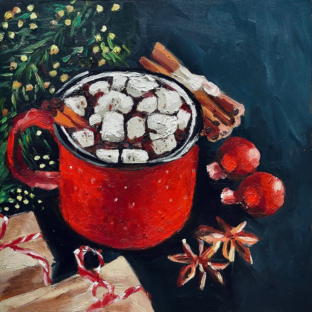 Piya Samant Art holiday desserts painting