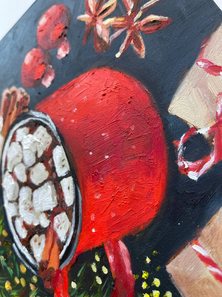 Piya Samant Art holiday desserts painting