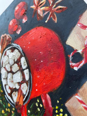 Piya Samant Art holiday desserts painting