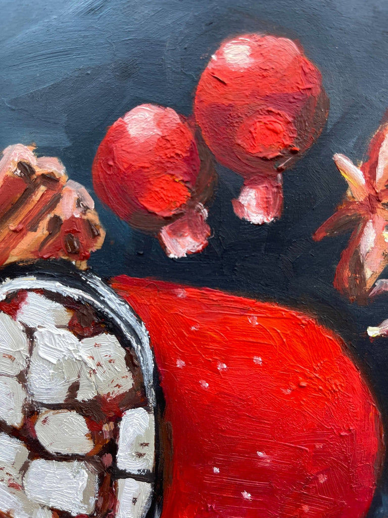 Piya Samant Art holiday desserts painting