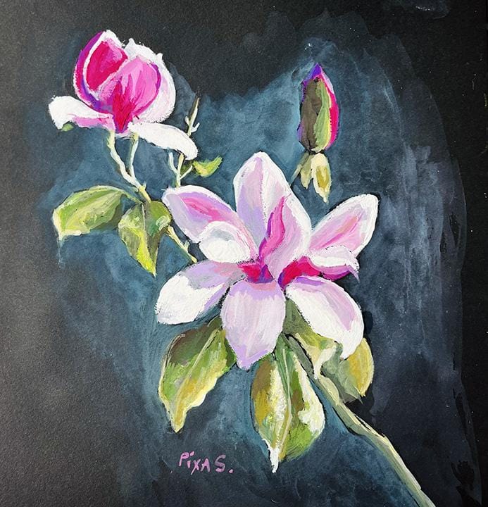 Piya Samant Art Abstract Floral Paintings