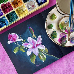 Piya Samant Art Abstract Floral Paintings