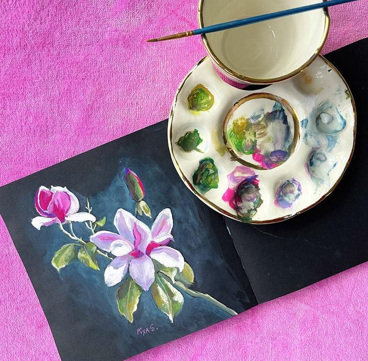 Piya Samant Art Abstract Floral Paintings