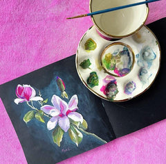 Piya Samant Art Abstract Floral Paintings